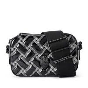 NWT Kurt Geiger Camera Black and White Crossbody Bag
